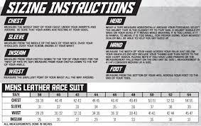 strength men s race suit size chart