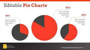 Professional Corporate Google Slide Template Pie Charts