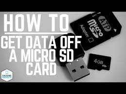 micro sd card on to your computer