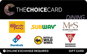 thechoicecard dining gift card balance