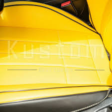 Kustom Seat Covers Black Amp Yellow