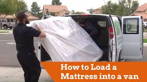how to load a mattress into a cargo van