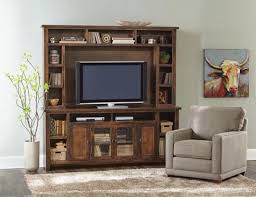 58 brown fireplace tv stand | art van furniture. Media Room Furniture