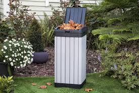 Keter 237924 Rockford Outdoor Trash Can
