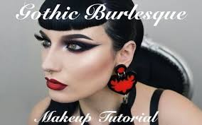 gothic burlesque makeup tutorial 哔哩