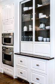 Seeded Glass Kitchen Cabinets With