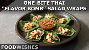 How a simple mindshift from wishes to commitments can have a profound impact on your life. One Bite Thai Flavor Bomb Salad Wraps Miang Kham Food Wishes Youtube