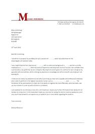 Example Job Cover Letters Government Cover Letter Examples