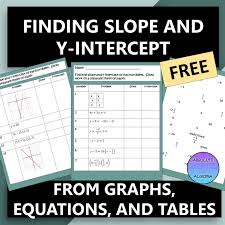 Slope And Y Intercept Scrambled Answers