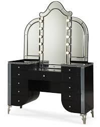 black vanity desk with mirror ideas