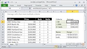 How To Use The Excel Averageif Function Exceljet