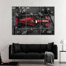 F1 Ferrari Pit Stop Wall Art Formula