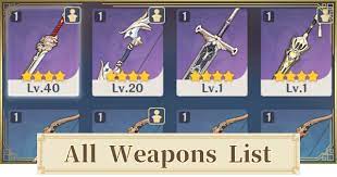 You are currently browsing all available weapons in genshin impact. All Weapons List Genshin Impact Gamewith
