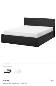 Ikea Malm Queen Size Bed Black Brown