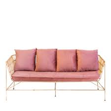 dusty pink velvet cushions