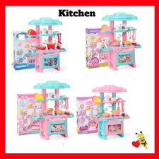 Toy kitchen sets or play kitchen sets make awesome gift ideas for toddler girls, little boys or little girls! Pretend Toy Children Play Toy Kitchen Cooking Simulation Table Kitchen Set Shopee Malaysia