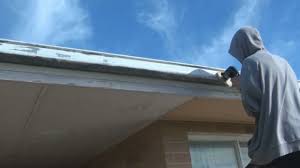 Use a paint scraper to scrape off as much paint from the gutters as possible. How To Paint Gutters Youtube