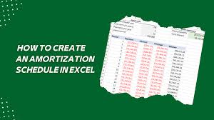 an amortization schedule in excel