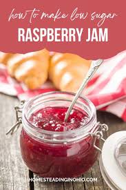 low sugar raspberry jam recipe for