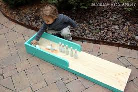 diy indoor outdoor bowling lane