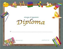 Plantillas De Diplomas Para Parvularia Y Kindergarten Gratis