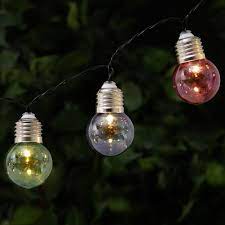 glass bulb garden string lights wilko