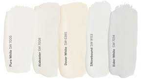 White Paint Color Palettes Interiors
