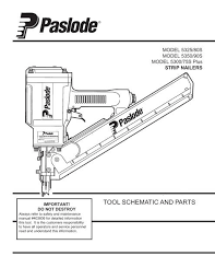 tool schematic and parts
