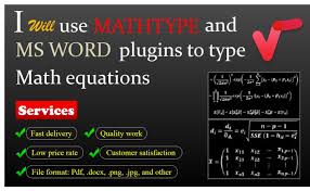 Equations Using Mathtype Or Ms Word Plugins