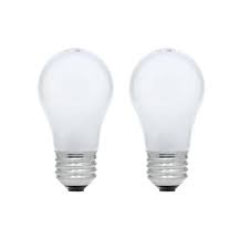 Sylvania 15 Watt A15 Incandescent Light Bulb 2 Pack 10561 The Home Depot