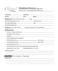Party Itinerary Template Musacreative Co