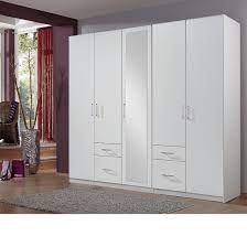 fresh wardrobe white 4 doors 1 mirror