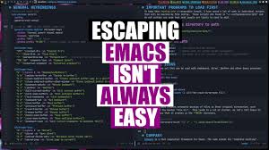escaping emacs and you thought vim