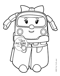 Robocar Poli Coloring Pages - Coloring Home