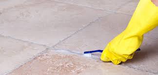 to clean marble tiles and grout