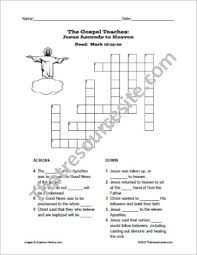 (enter a dot for each missing letters, e.g. Jesus Ascends To Heaven Crossword Puzzle That Resource Site
