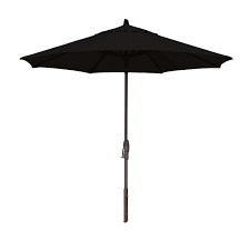 9 Ft Manual Tilt Market Umbrella Black