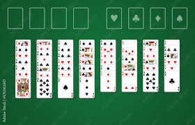 freecell solitaire card game on green