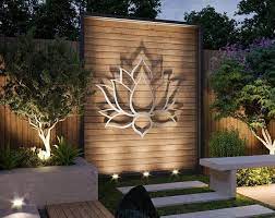 xl lotus flower metal wall art