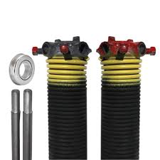 g a s hardware garage door torsion springs 207 x 1 75 x 26 pair 1 steel bearing winding bars left and right hand wound replacement pair size 207 in
