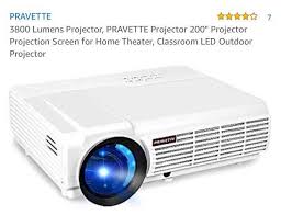 3800 lumens projector pravette