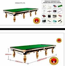 solid wood wiraka snooker table m1 gold