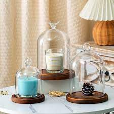 Miniature Clear Glass Dome Display Bell