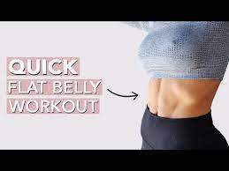 flat belly workout for women 10 mins