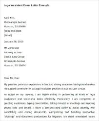 7 legal cover letters free sle