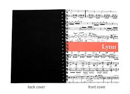 Personalized Music Notebook With Staff Or Lined Paper