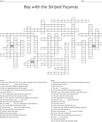 the boy in the striped pajamas word search wordmint boy the striped pajamas crossword