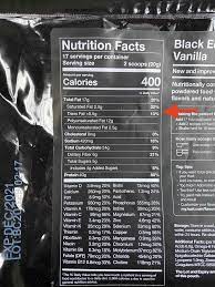 huel black v1 1 nutrition label
