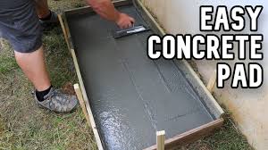 diy condenser concrete pad for mini