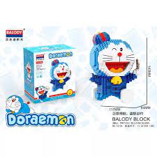 Đồ chơi xếp hình Le go doremon xếp hình đồ chơi trẻ em Doremon Nanoblock  Mẫu lắp ráp cho bé trai bé gái